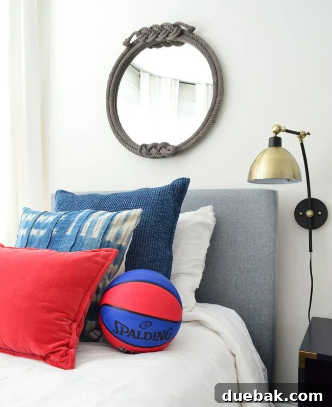 Sneak peek of another child's room, featuring bright colors and a cozy reading nook, designed for charity