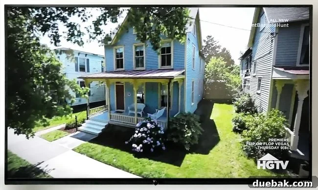 Our beach house (right) and duplex (left) in Cape Charles, as seen in an HGTV episode