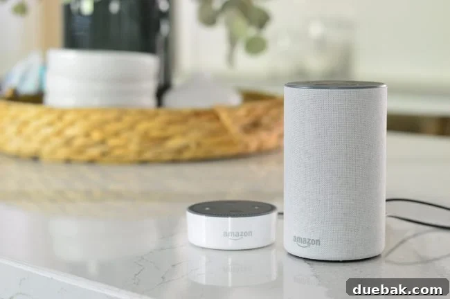 Our 10 Favorite Smart Home Upgrades 4 An Amazon Echo device on a counter