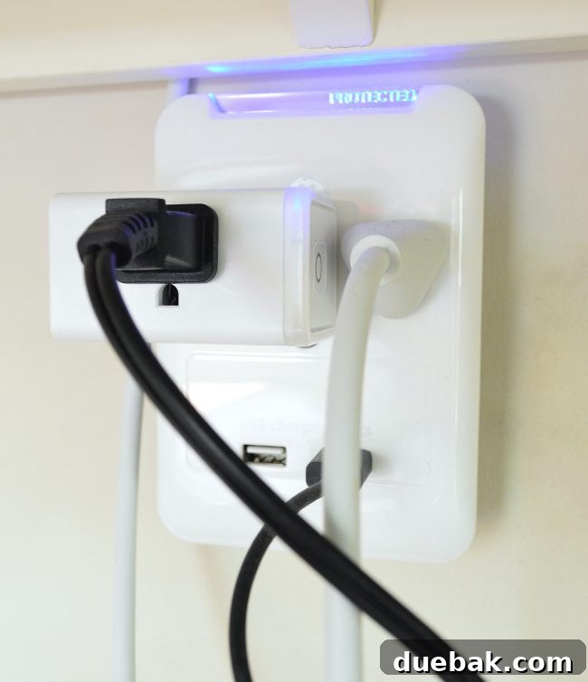 Our 10 Favorite Smart Home Upgrades 6 A smart plug connected to a Christmas tree