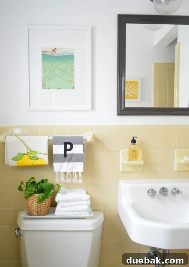 Budget-friendly guest bathroom makeover