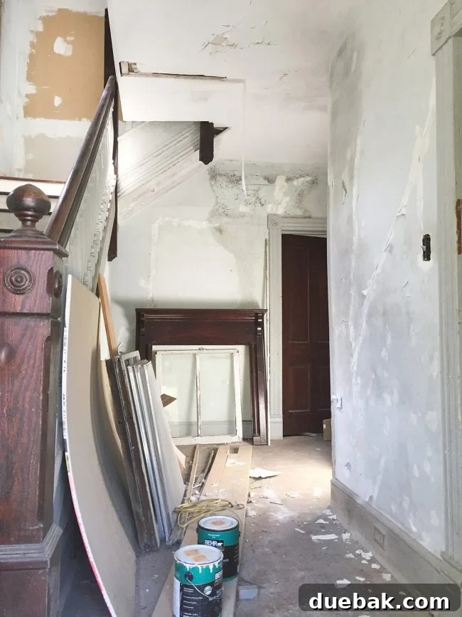 Our Beach House Downstairs: Before and After 12 Beach house entryway before renovation