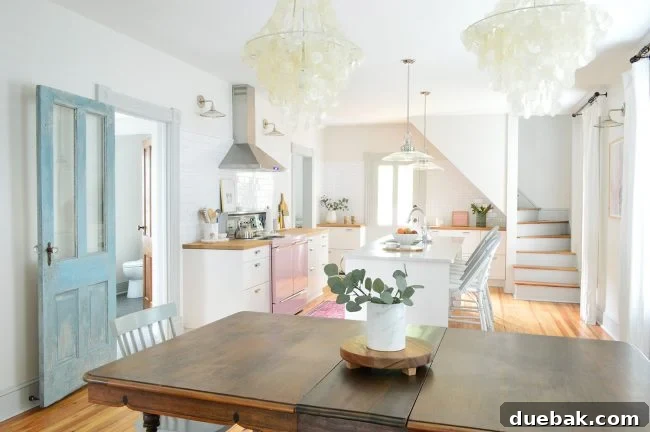 Our Beach House Downstairs: Before and After 22 Renovated kitchen and access to mudroom