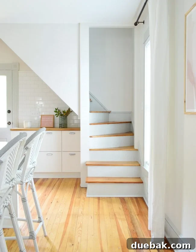 Our Beach House Downstairs: Before and After 27 Renovated beach house back stairs