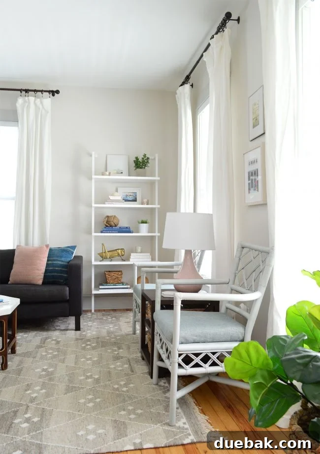 Our Beach House Downstairs: Before and After 39 Renovated living room from entryway