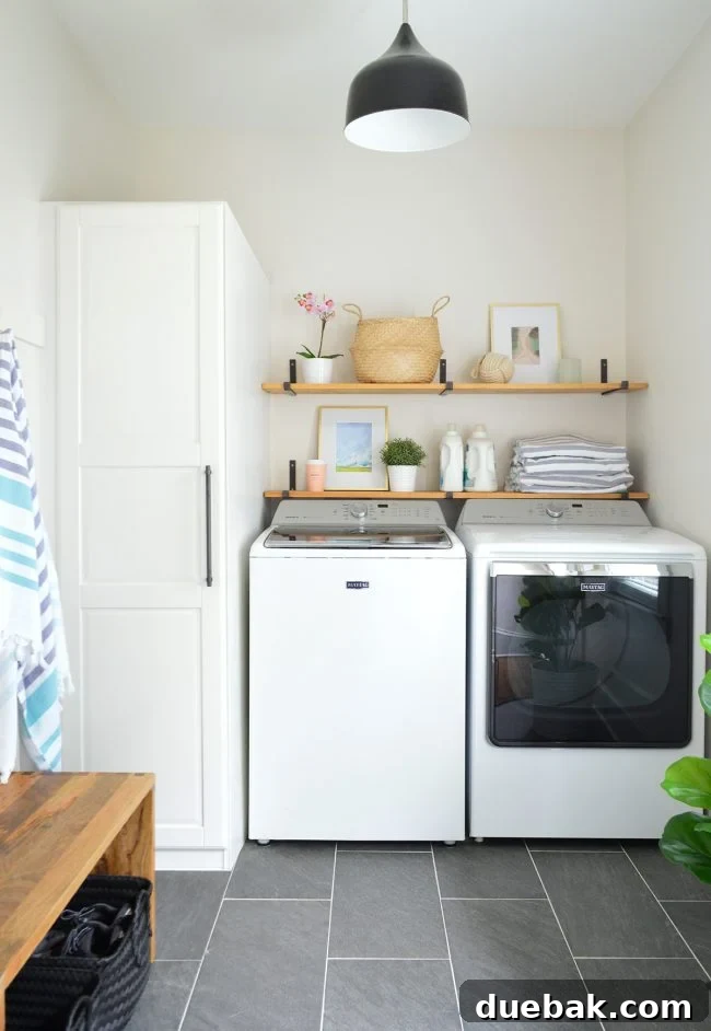 Our Beach House Downstairs: Before and After 45 Renovated beach house mudroom and laundry