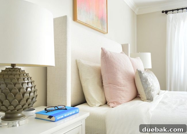 High-End Ikea Curtain Hacks 11 side view of upholstered headboard to show wings
