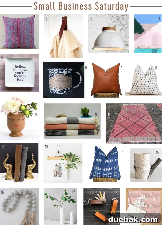Small Business Saturday highlights: handmade decor, unique gifts, and artisanal finds for a personal touch.