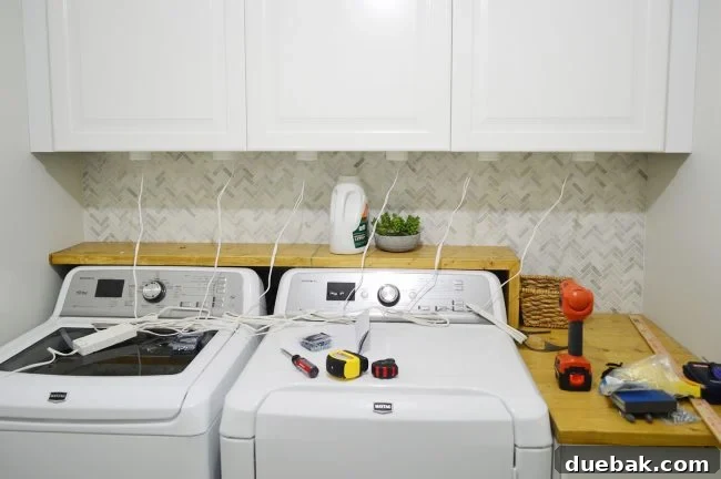 Unlock Your Kitchen's Brilliance 7 Initial wiring connections before aesthetic cord management