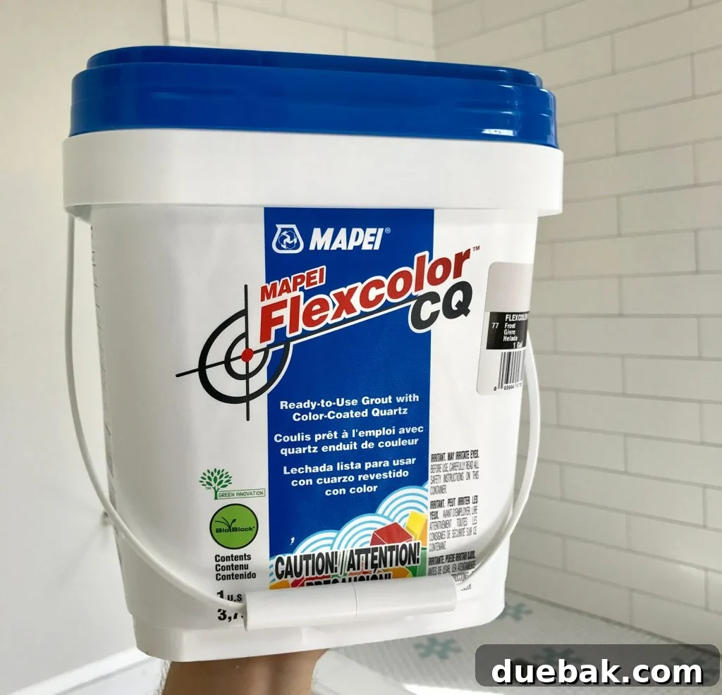 Finding Your Best Grout: Tips for Perfect Color Selection 3 Tub of Mapei Flexcolor Cq Grout