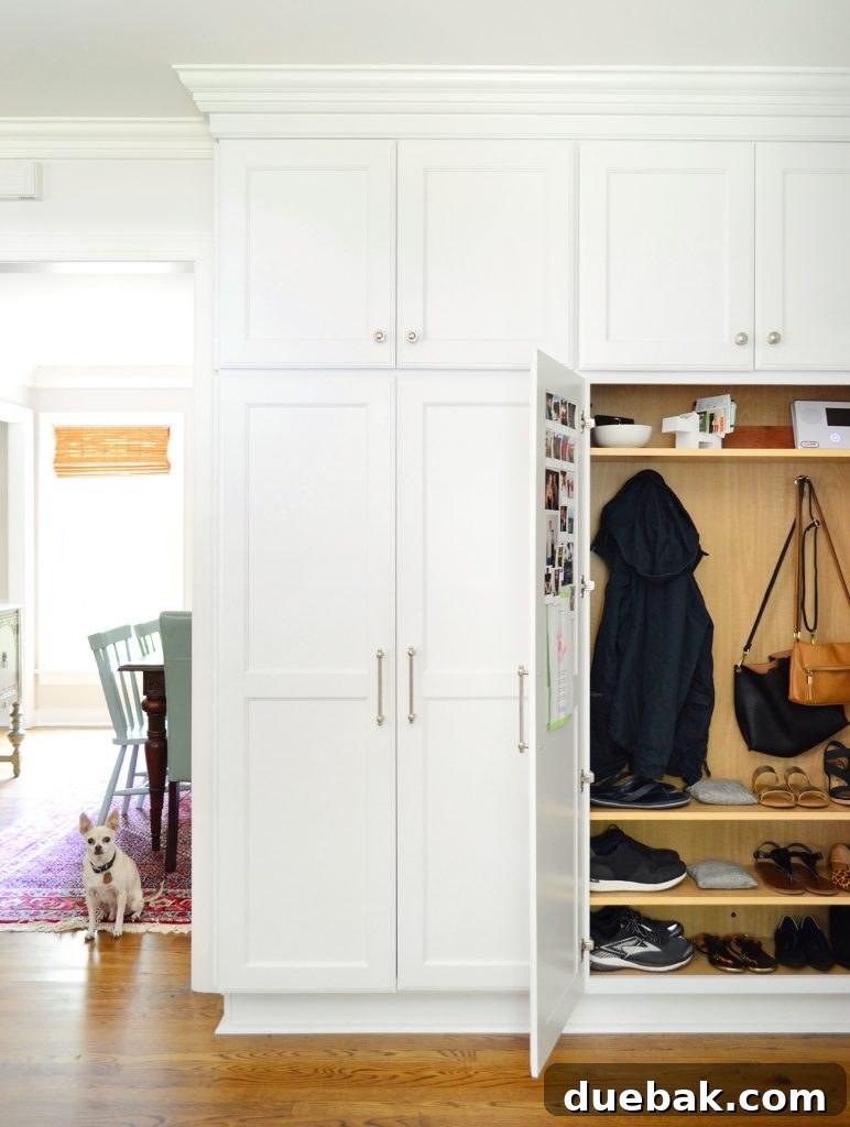 Sleep Sabotage: Are You Undermining Your Bedroom Bliss? 6 Our organized mini mudroom featuring cubbies for shoes, illustrating a practical solution for indoor shoe storage.