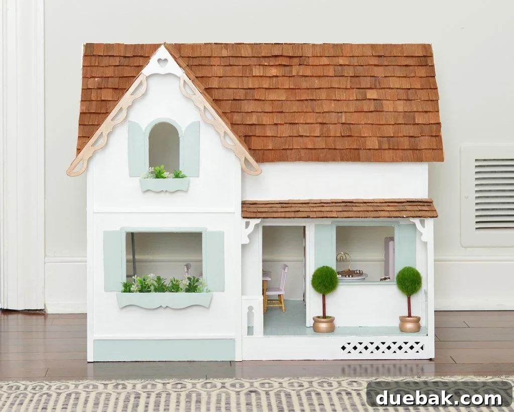 Dollhouse Overload: Finding the Tipping Point 4 A beautifully decorated dollhouse interior, showcasing miniature furniture and accessories.