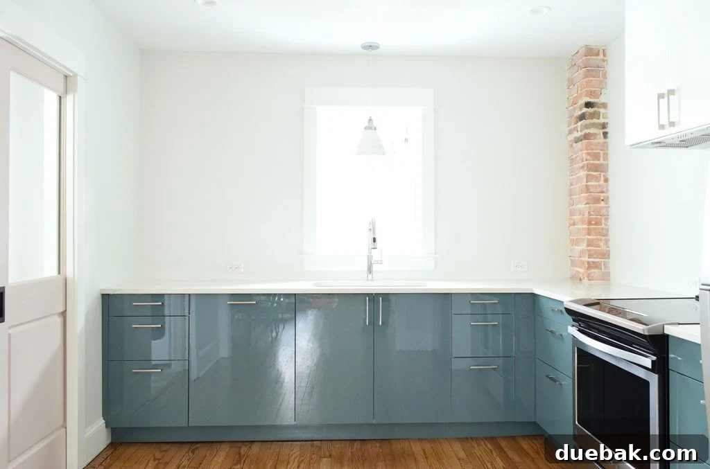 Kitchen After Cabinet Installation, Before Backsplash Tiling Began