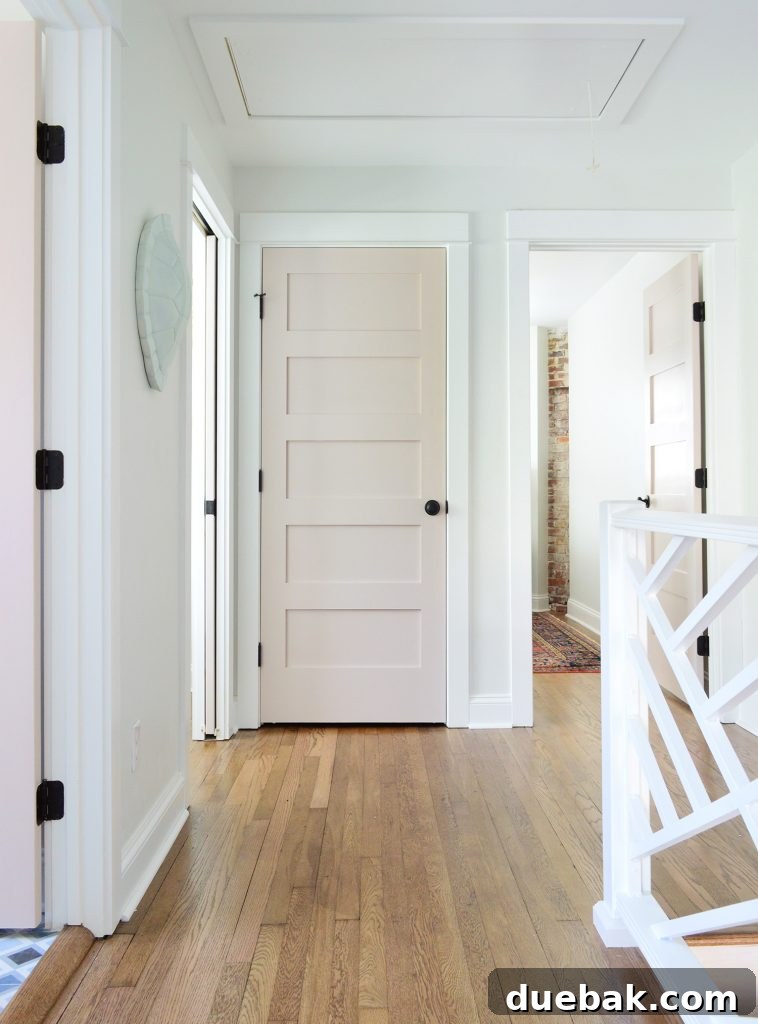 Elevating Our Airbnb Bedroom and Bathroom Updates 17 Duplex Upstairs Landing After Renovation with Open Space