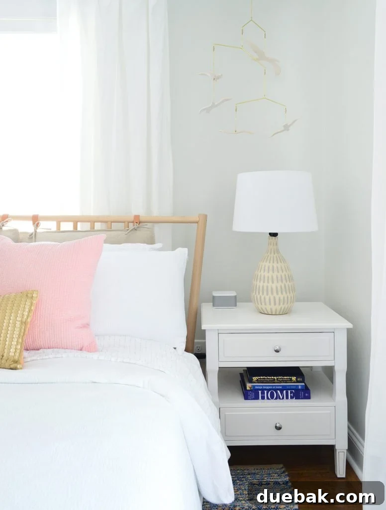 Seeing a Blogger's Home Beyond the Perfect Shots 10 Stylish mobile hanging in a bedroom corner