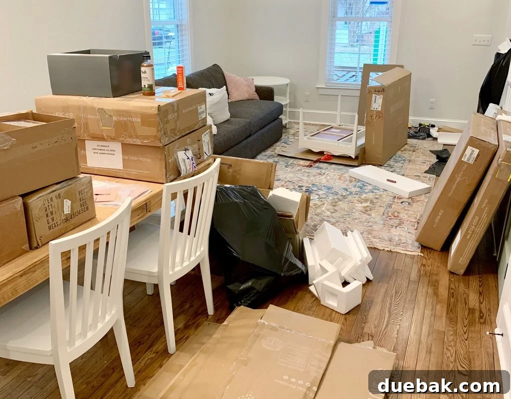 Seeing a Blogger's Home Beyond the Perfect Shots 7 Unpacking and assembling furniture in the duplex