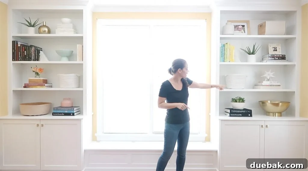 Curated Bookshelf Styling 2 Beautifully styled built-in bookshelves with books and decorative objects.