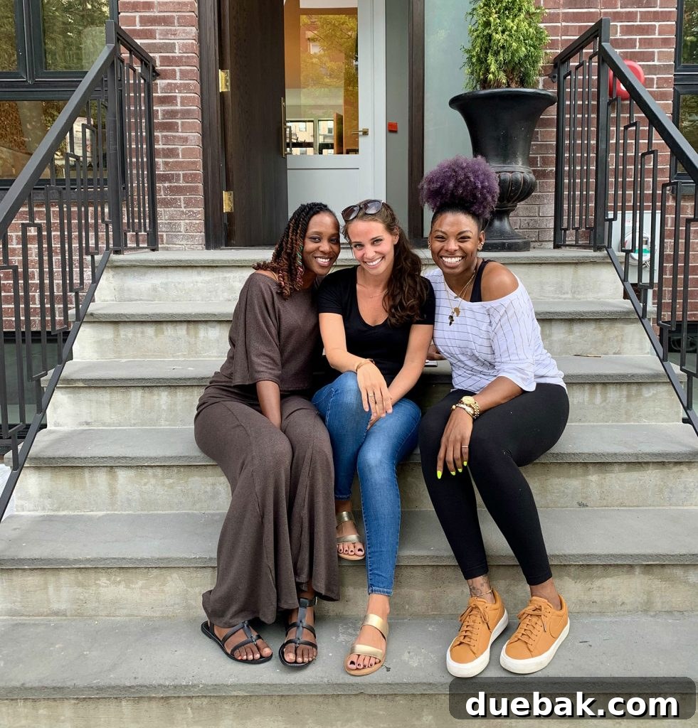 Shavonda Sherry and Carmeon On Brooklyn Steps