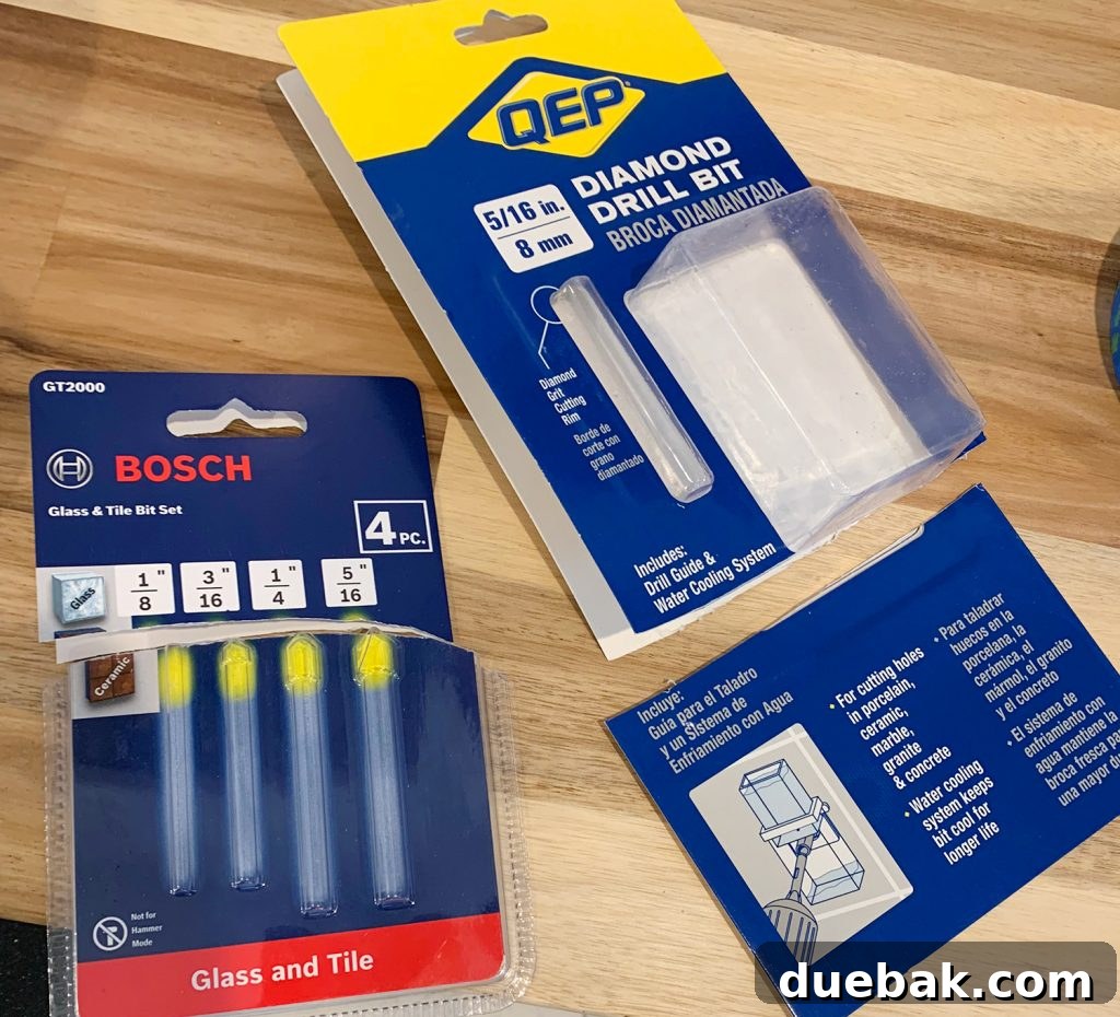 Diamond Drill Bit Kits For Drilling Hole In Tile