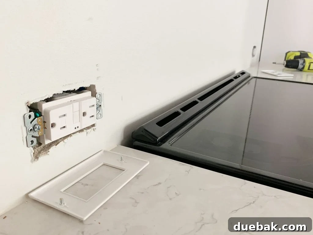 Electrical Outlet Covers Removed Before Installing Paneling