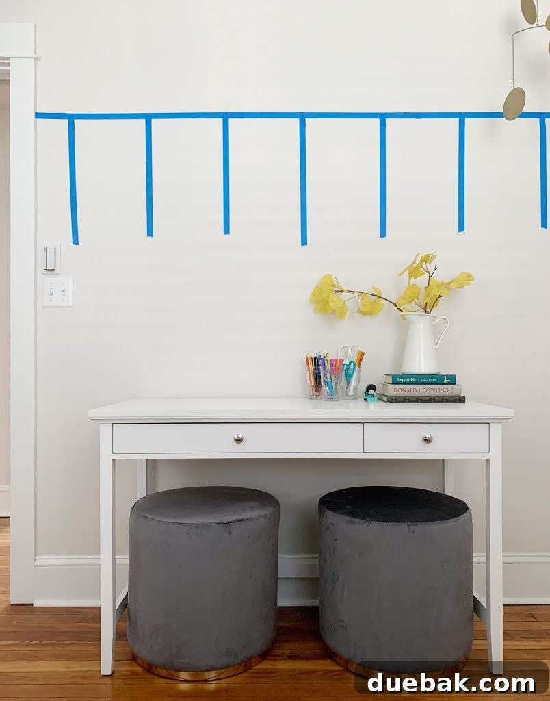 4 Smart Decor Hacks for an Effortless Home Transformation 15 Close-up of the new single desk and plush stools in the bedroom