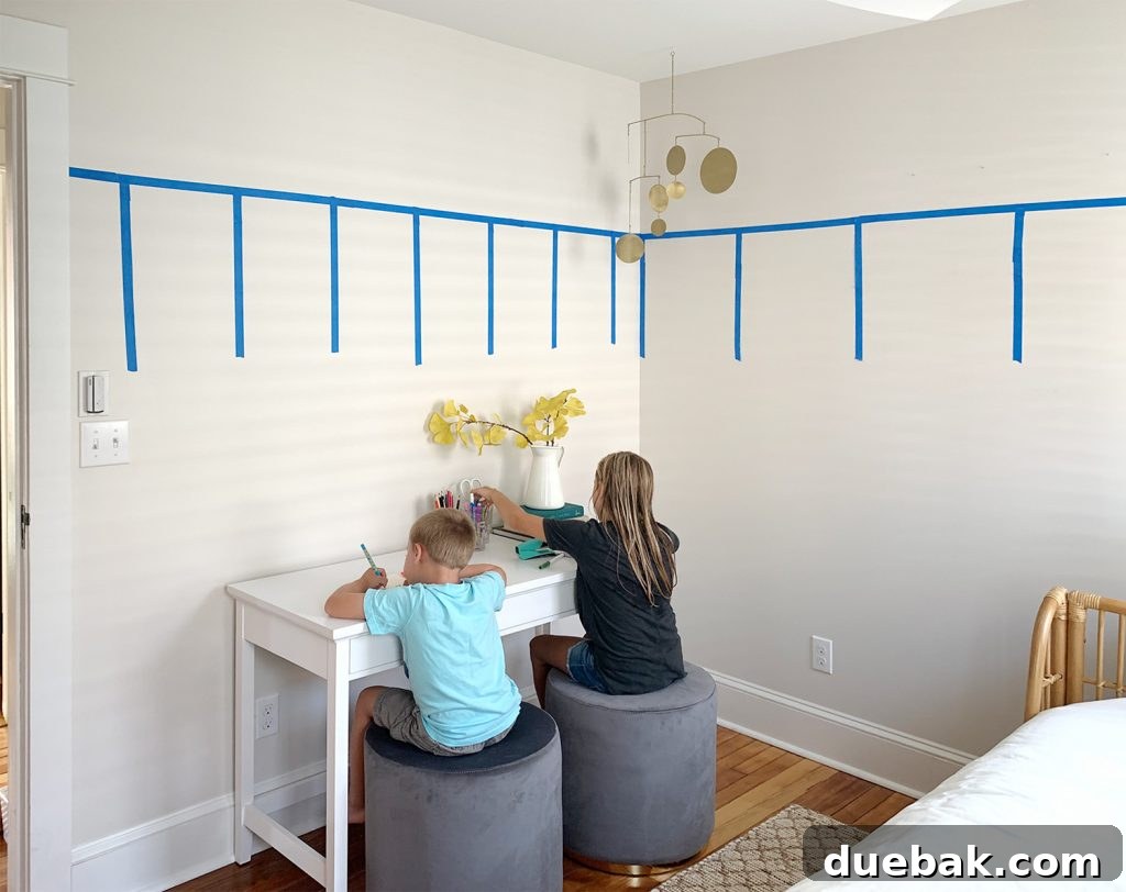 4 Smart Decor Hacks for an Effortless Home Transformation 16 Kids happily using the new art desk and stools in the beach house bedroom