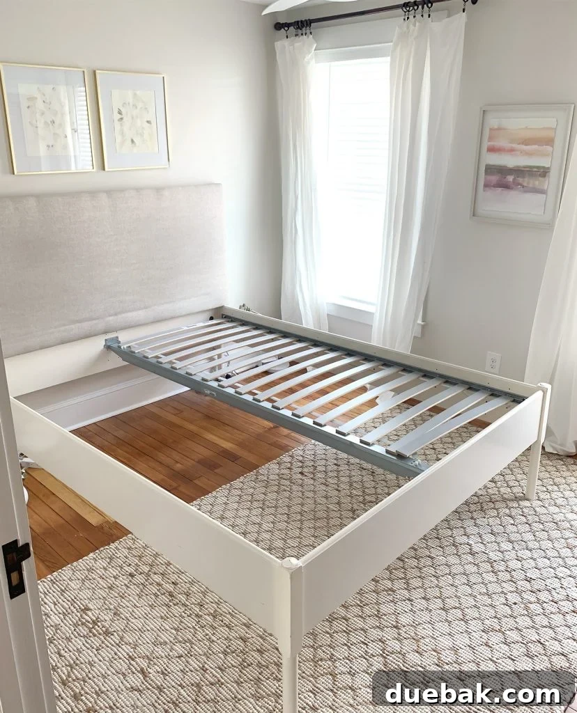 4 Smart Decor Hacks for an Effortless Home Transformation 5 Old queen bed and nightstand being removed from the bedroom