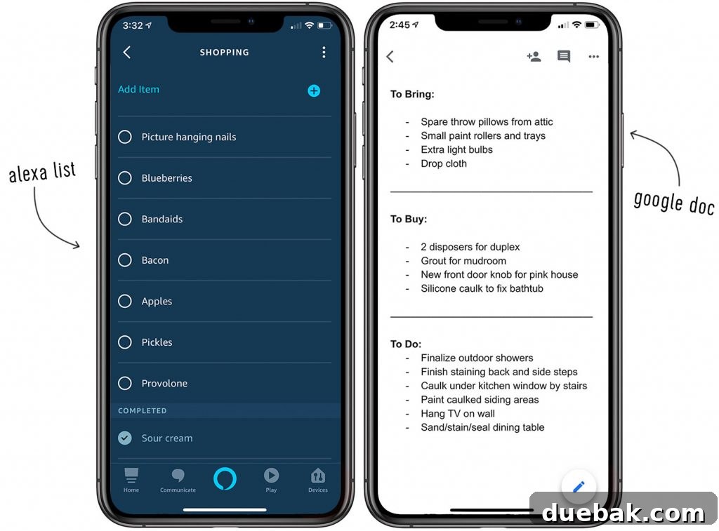 Screenshot of a detailed Google Doc illustrating comprehensive project planning, complete with budget tracking and task assignments, vital for large renovations.