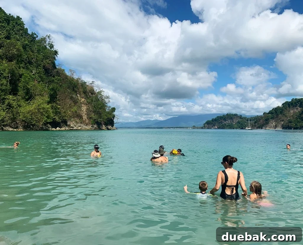Wild Wonders: Costa Rica Family Fun 2 Kids Swimming At Playa Biesanz Beach In Manual Antonio Costa Rica