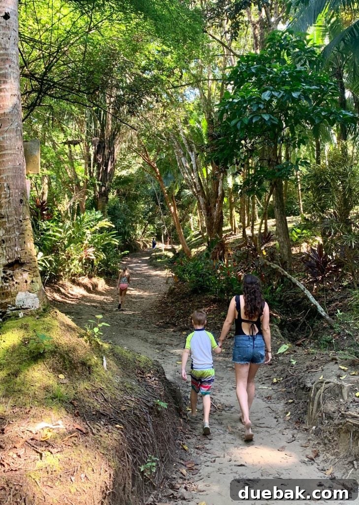 Wild Wonders: Costa Rica Family Fun 24 Mom Walking With Young Kids To Secret Playa Biesanz Beach In Costa Rica