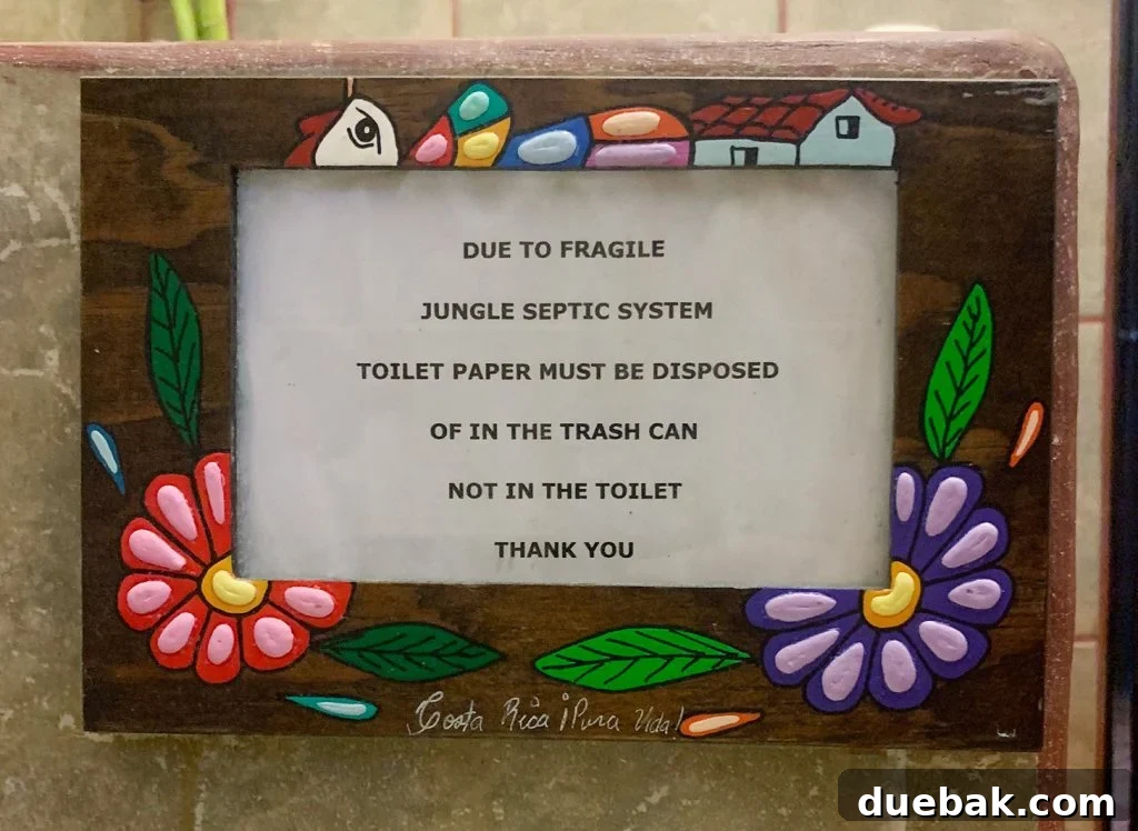 Wild Wonders: Costa Rica Family Fun 29 Sign In Costa Rica Airbnb For Disposing Of Toilet Paper In Trash