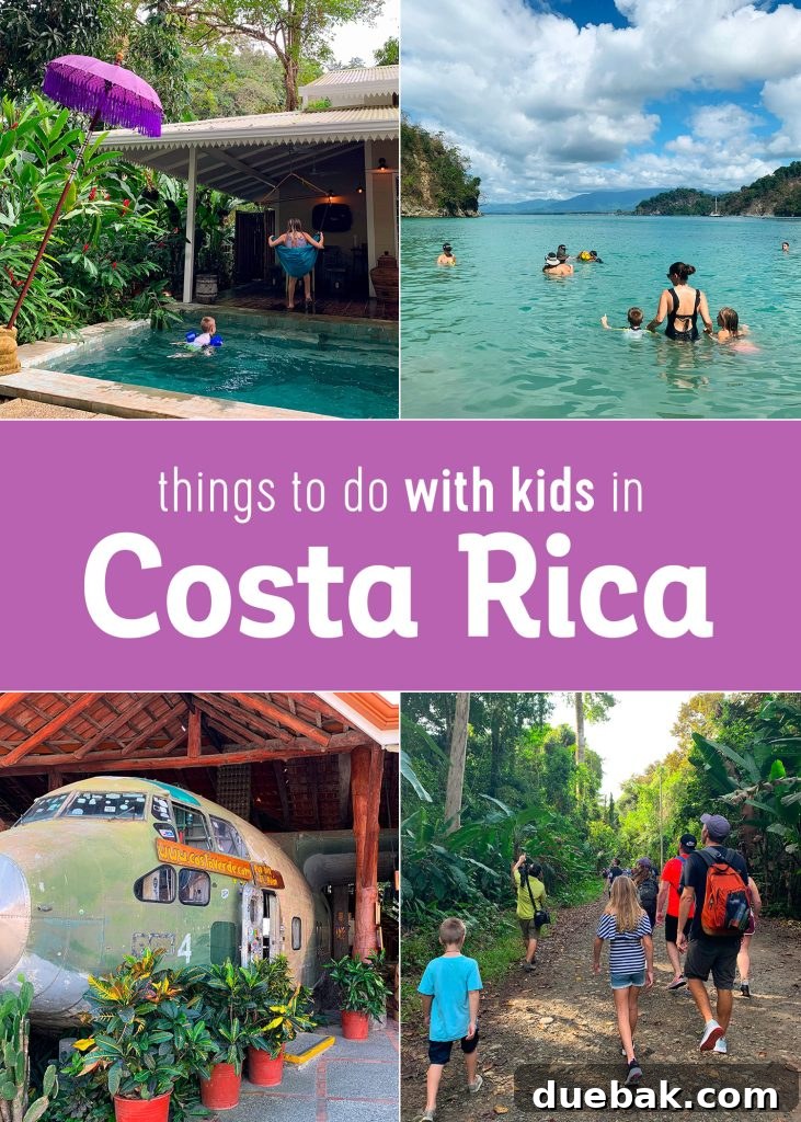 Wild Wonders: Costa Rica Family Fun 30 Things To Do With Kids In Costa Rica Collage