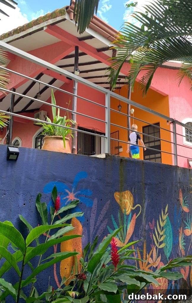 Wild Wonders: Costa Rica Family Fun 10 Colorful Mural At Airbnb In Esterillos Oeste Costa Rica