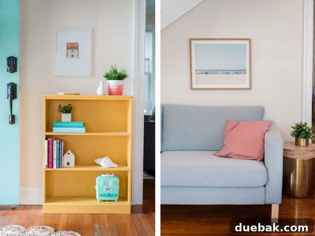 Major Duplex Updates 9 Interior view of a charming Cape Charles home, featuring a stylish living area.