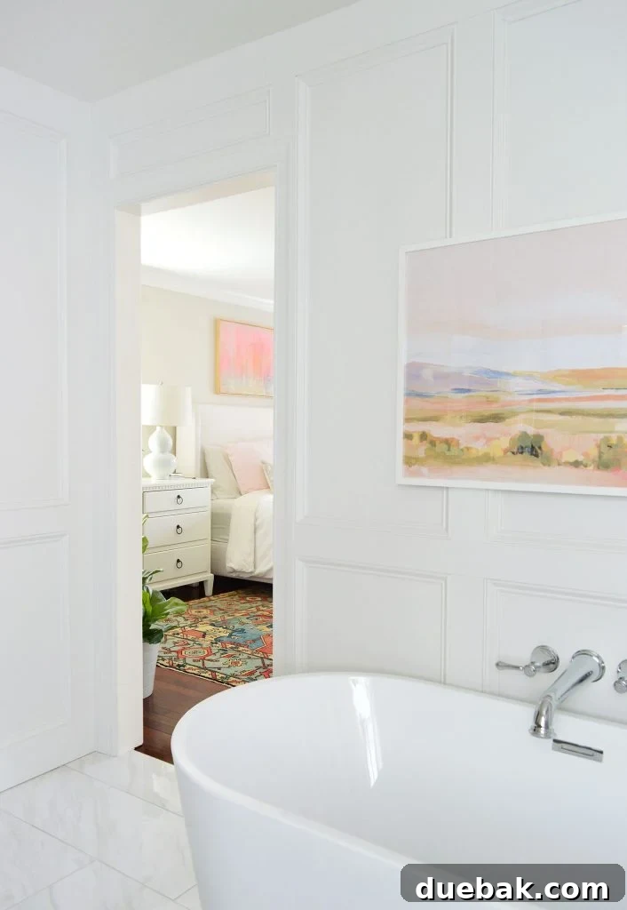 Elevate Your Walls with Decorative Molding 17 Decorative Wall Molding Trim in Traditional Bathroom with Tub