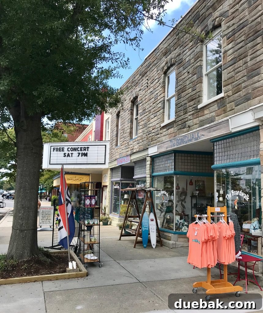 Our Warm-Weather Downsize: Finding Freedom in a Smaller Home 4 Charming street view in Cape Charles, Virginia