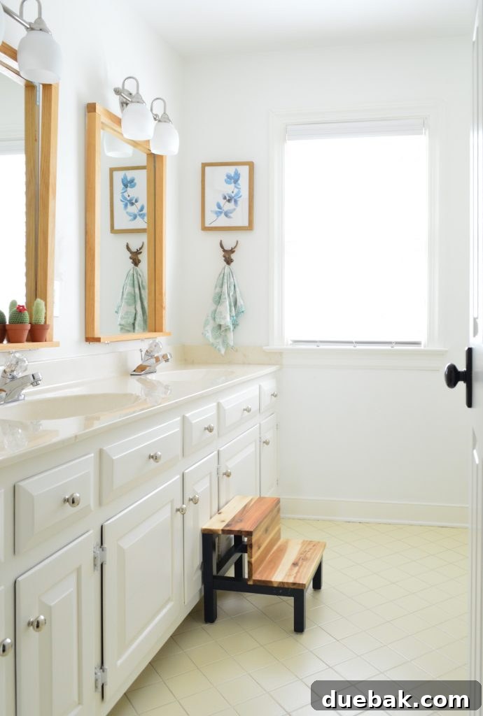 Before Second Phase of Bathroom Renovation - Still with Seashell Sinks