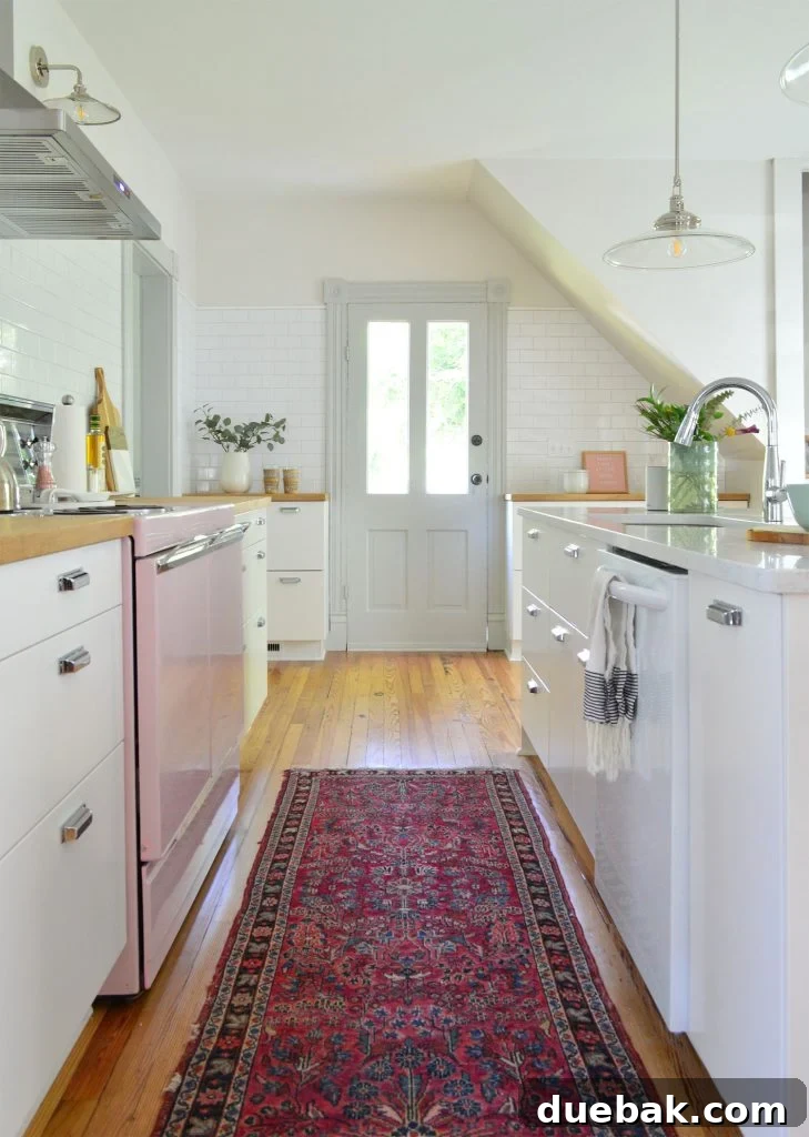 Revitalize Your Rug with a Pressure Washer 2 Vintage runner rug in a kitchen