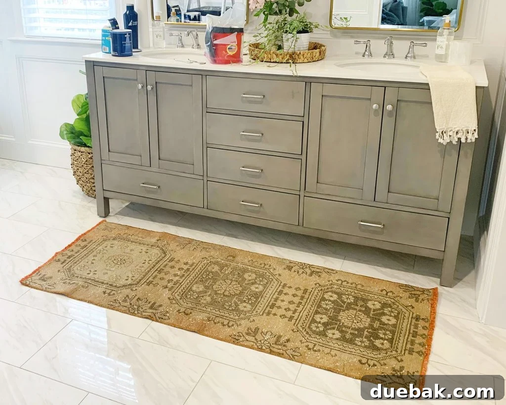 Revitalize Your Rug with a Pressure Washer 3 Dingy vintage rug upon arrival, debating placement
