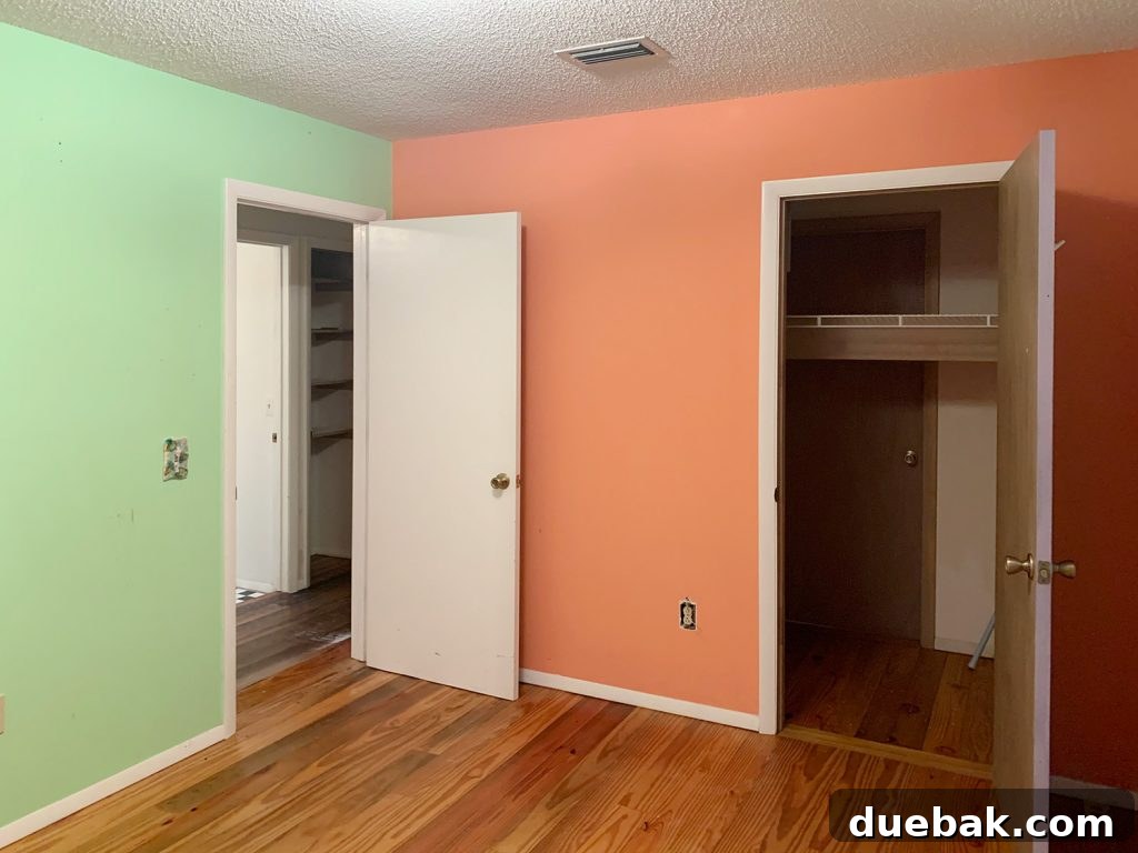 Daughter's future bedroom, the only original private bedroom in the house.
