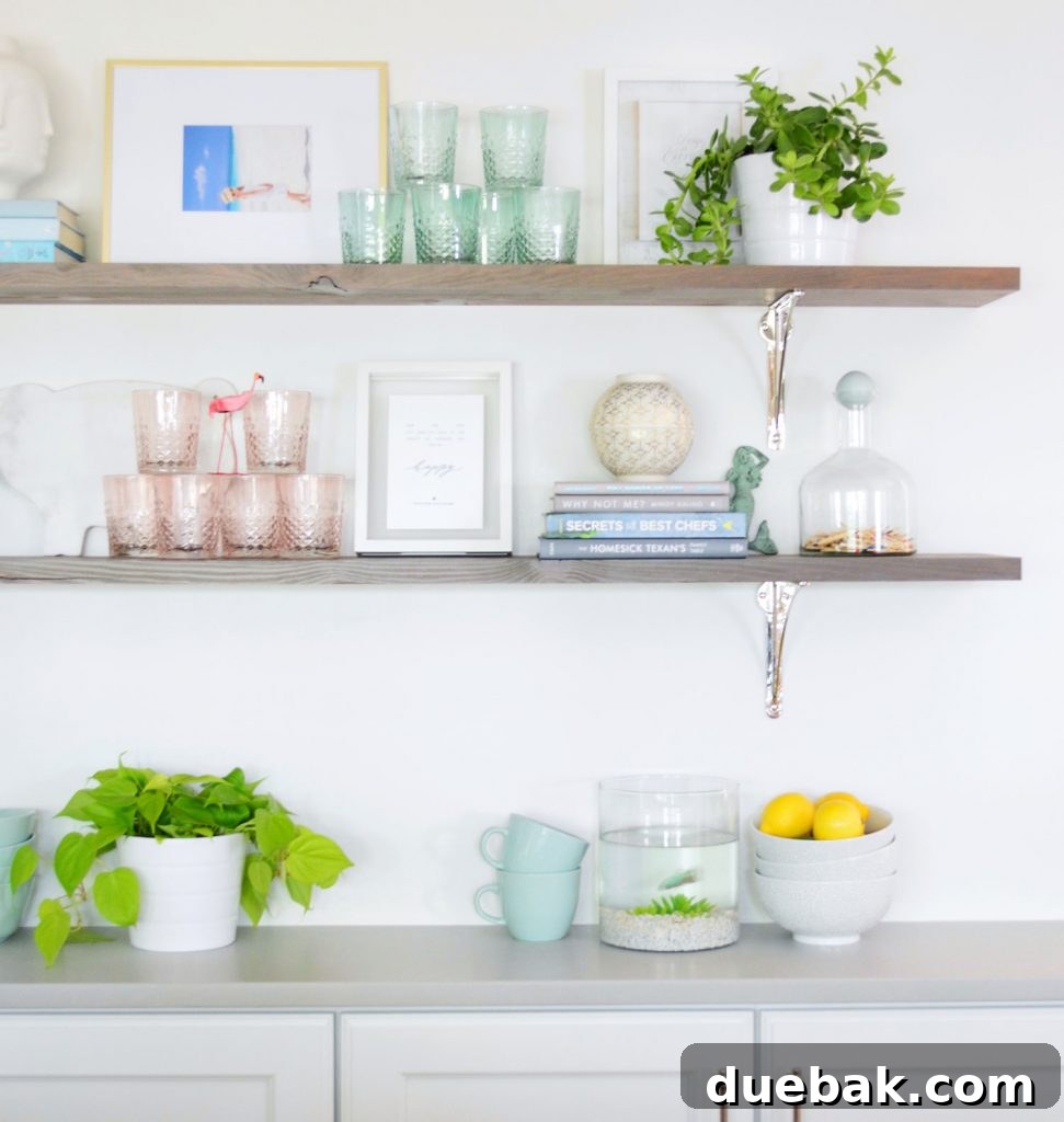 Our New Home Checklist: What We're Tackling and What We're Skipping 5 A stylish kitchen with clean countertops and a minimalist aesthetic, often associated with an 'adult' kitchen.