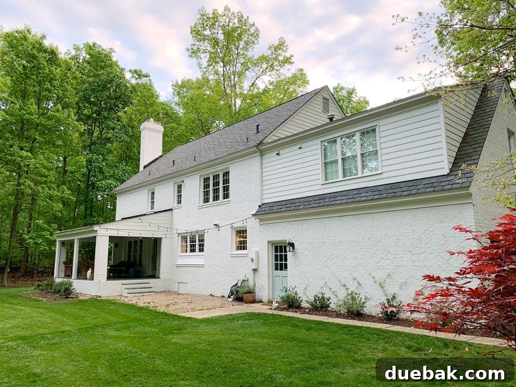 Richmond house backyard after sunroom conversion to porch
