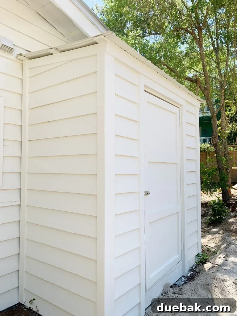 Lean-to Shed on the Side of the Florida House