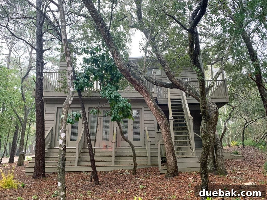 Before: Steep Exterior Stairs to Second Floor Deck