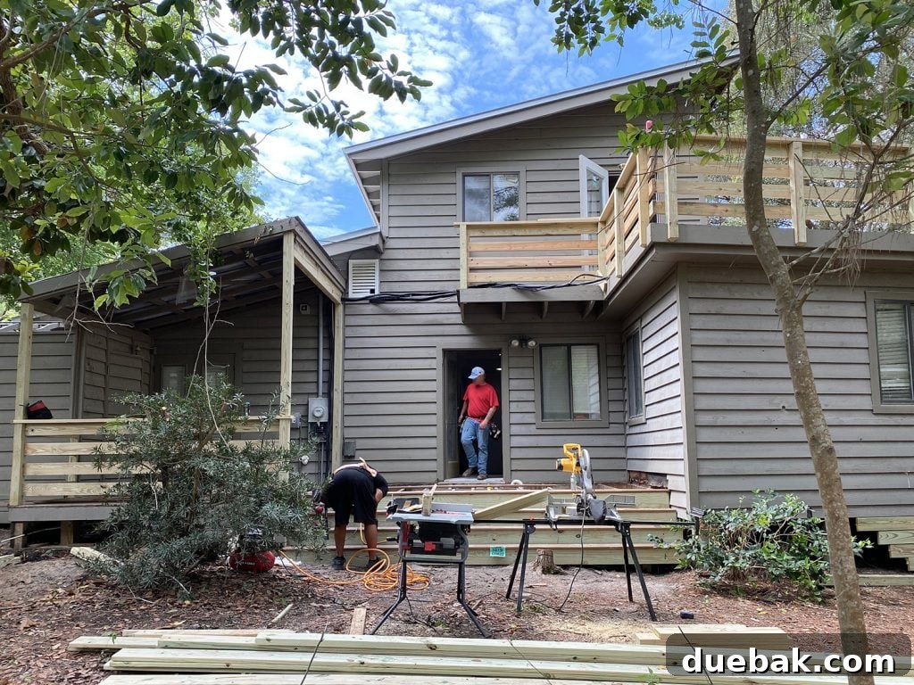 Florida Home Exterior Progress After Renovation