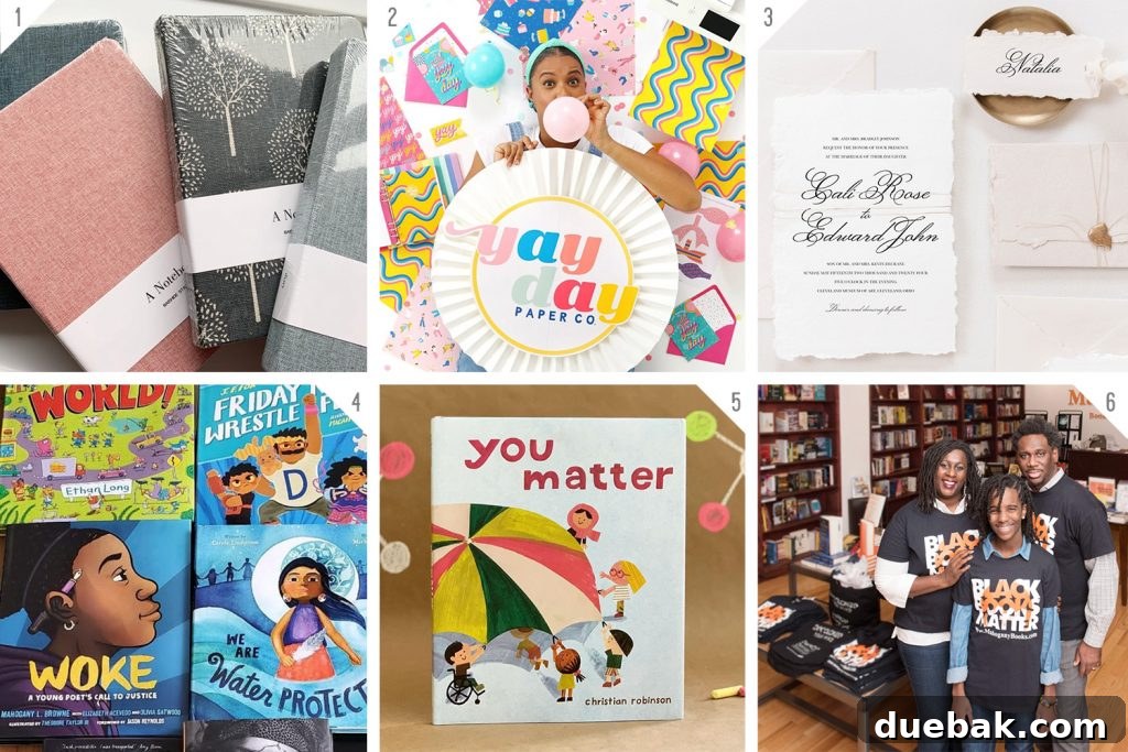 Numbered Grid of Black Owned Stationery Books And Bookstore Businesses