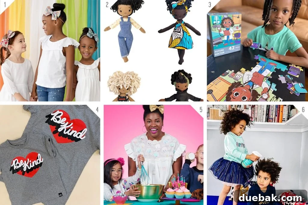 Numbered Grid of Black Owned Kids Baby Pets Businesses