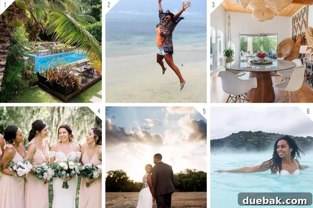 Numbered Grid of Black Owned Travel Wedding And Event Businesses