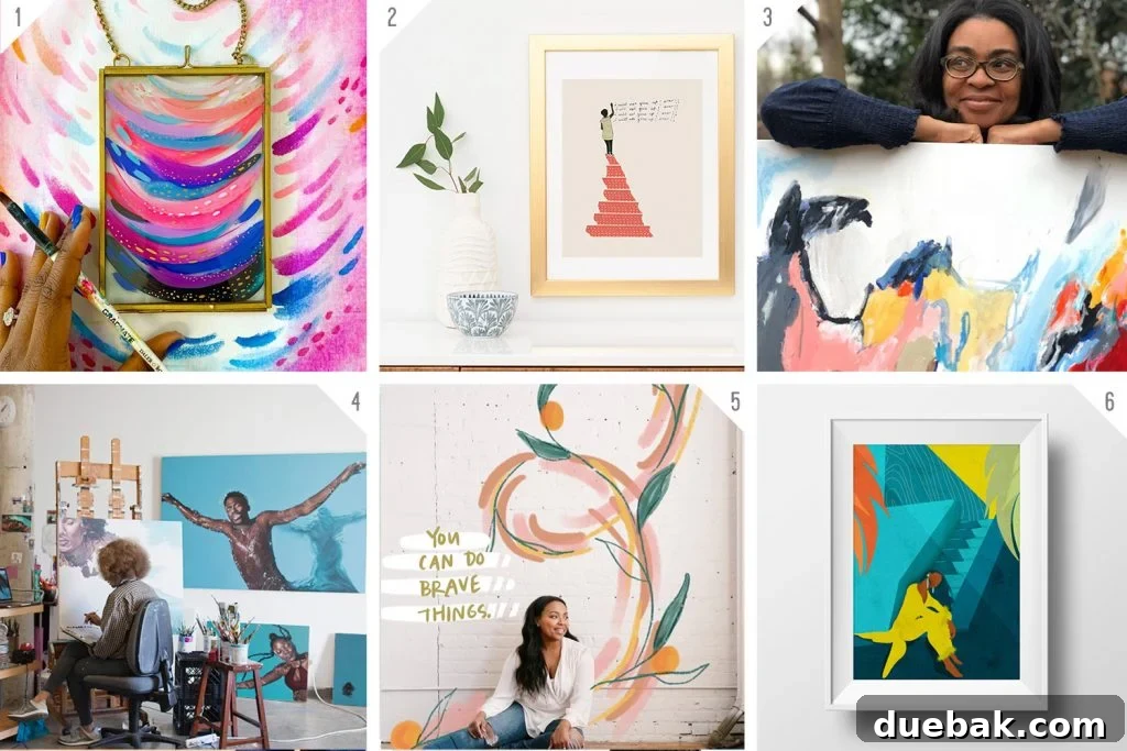 Numbered Grid of Black Owned Art Businesses