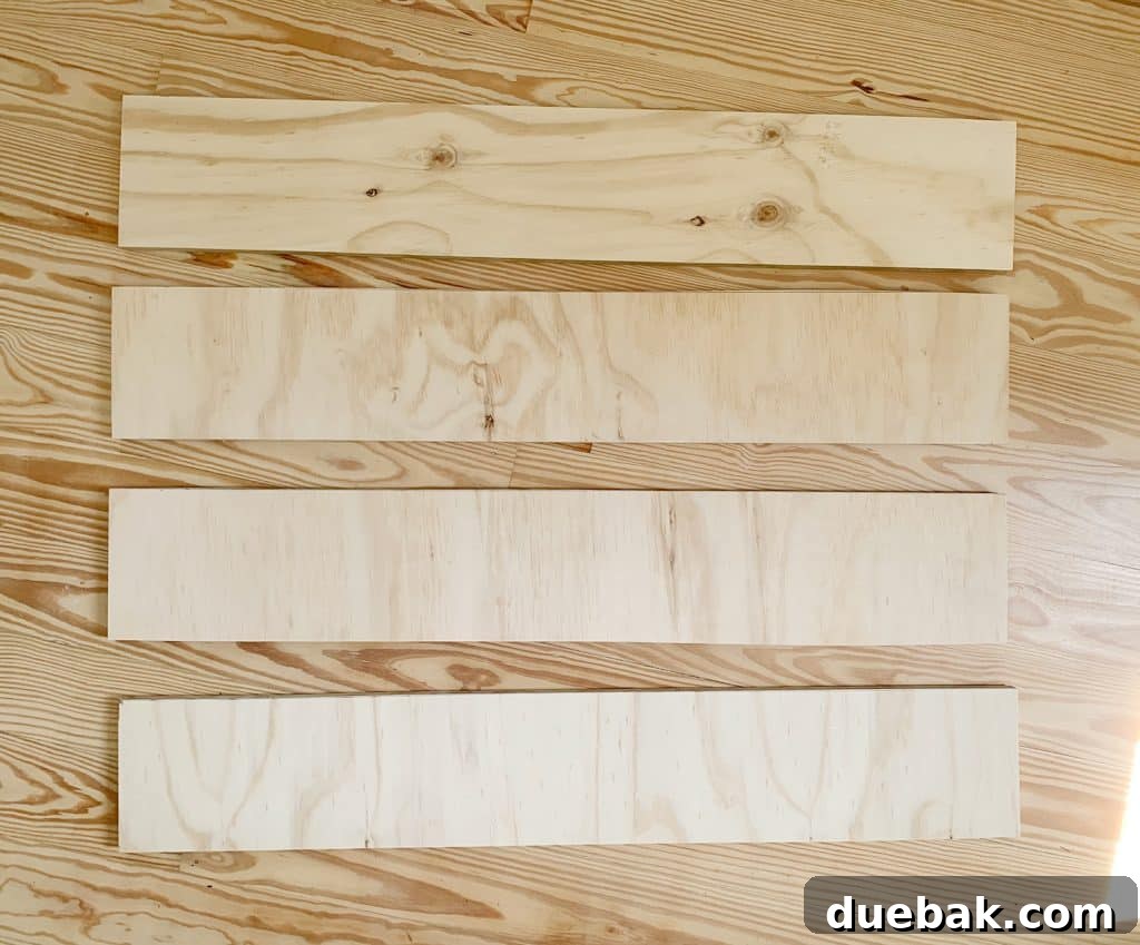 Craft Your Own Channel Tufted Headboard 11 Plywood strips cut to size, ready for upholstery.